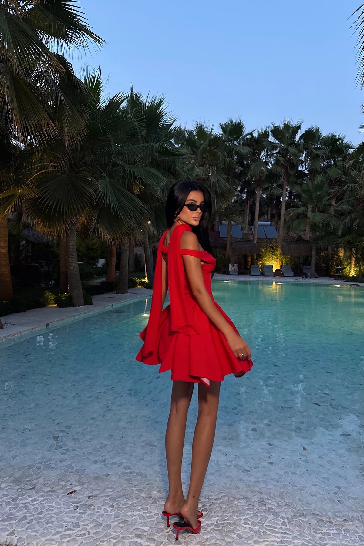 RED LUNA MINI DRESS