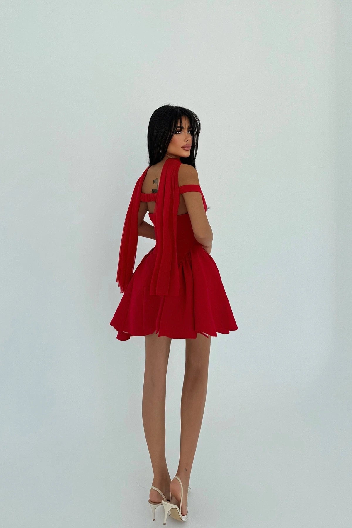 RED LUNA MINI DRESS